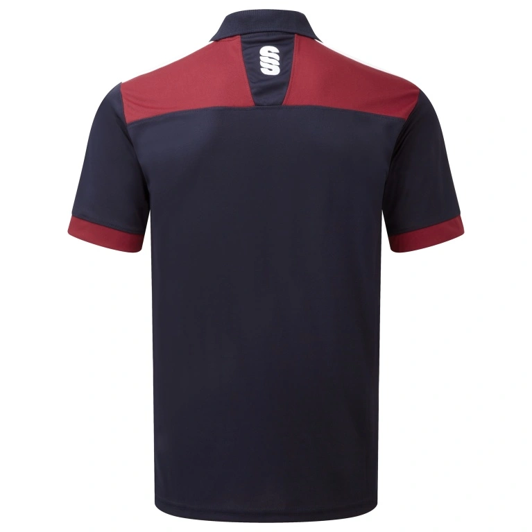 Blade Polo Shirt : Navy / Maroon / White